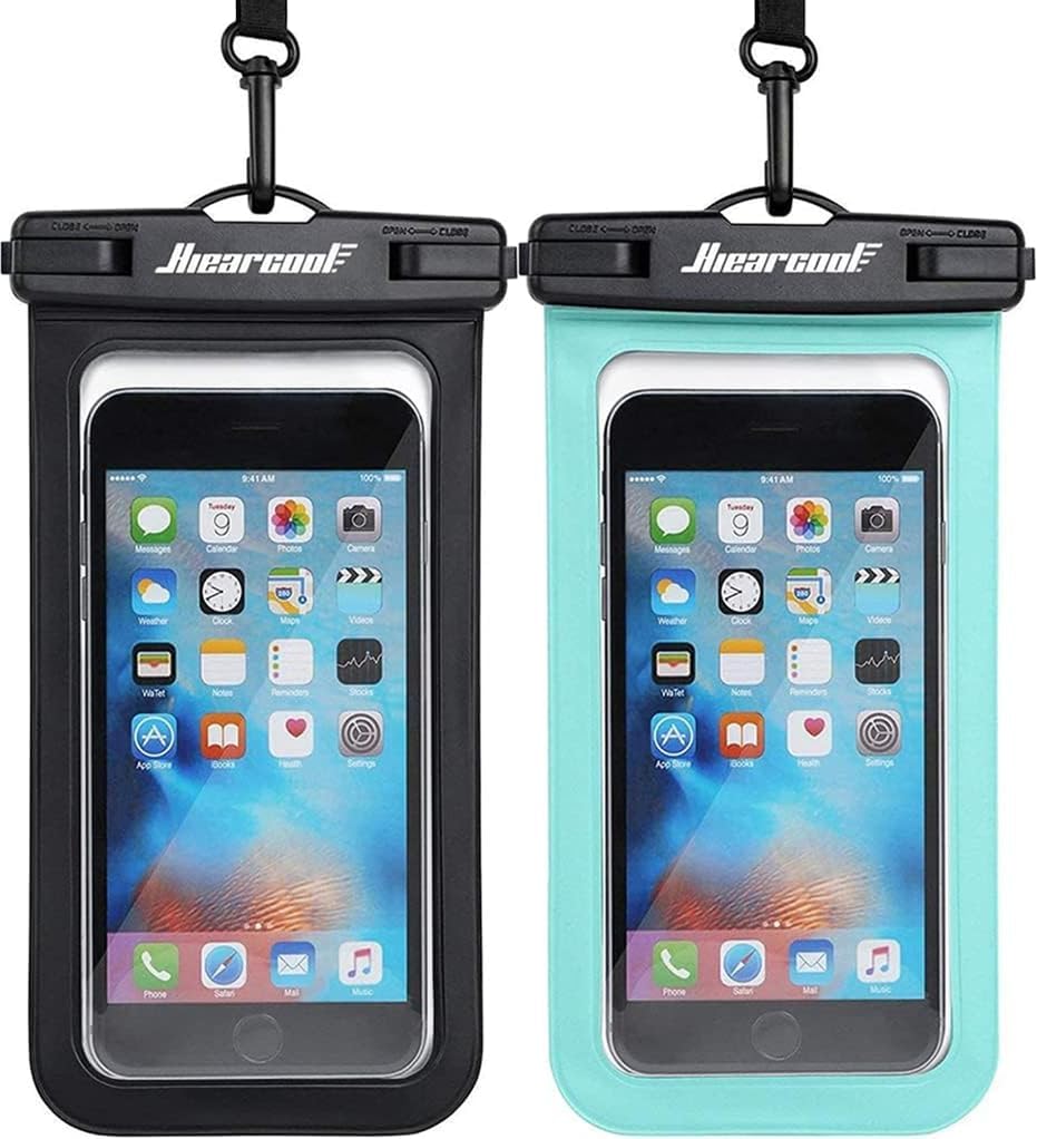 Hiearcool IPX8 Waterproof Phone Pouch 2-Pack