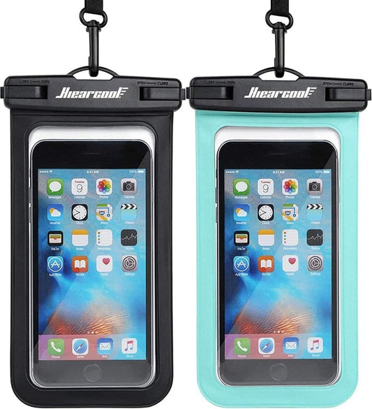 Hiearcool IPX8 Waterproof Phone Pouch 2-Pack