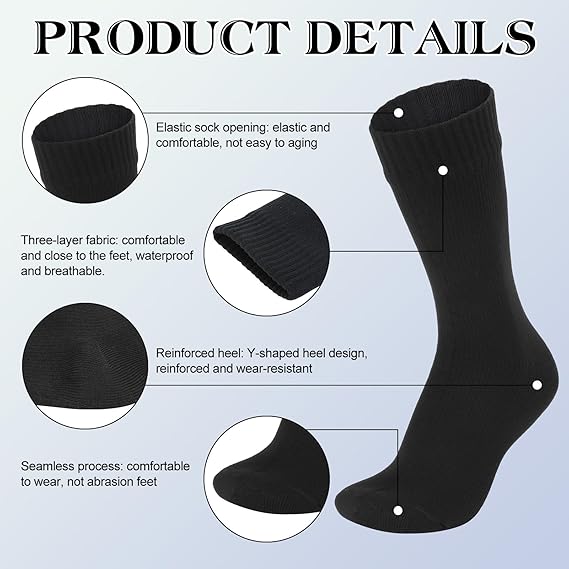 Jspupifip Waterproof Outdoor Socks