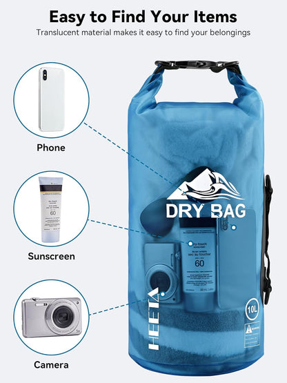HEETA Waterproof Dry Bag with Phone Case