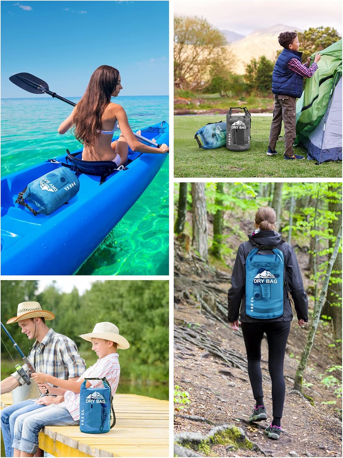 HEETA Waterproof Dry Bag with Phone Case