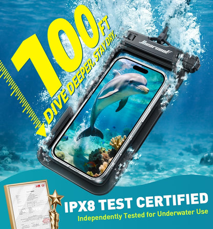 Hiearcool IPX8 Waterproof Phone Pouch 2-Pack