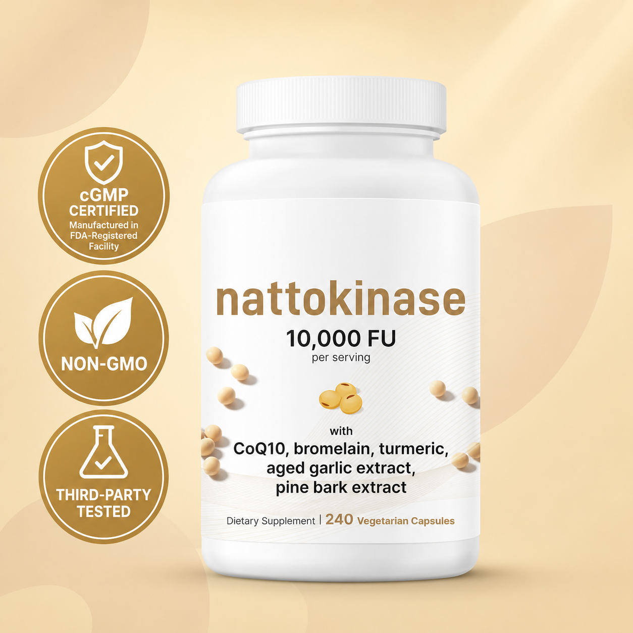 Nattokinase 10,000 FU Complex Capsules